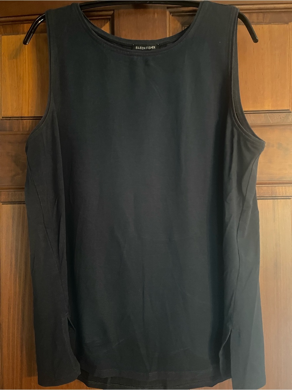 Eileen Fisher navy Sleeveless Scoop Neck Tank